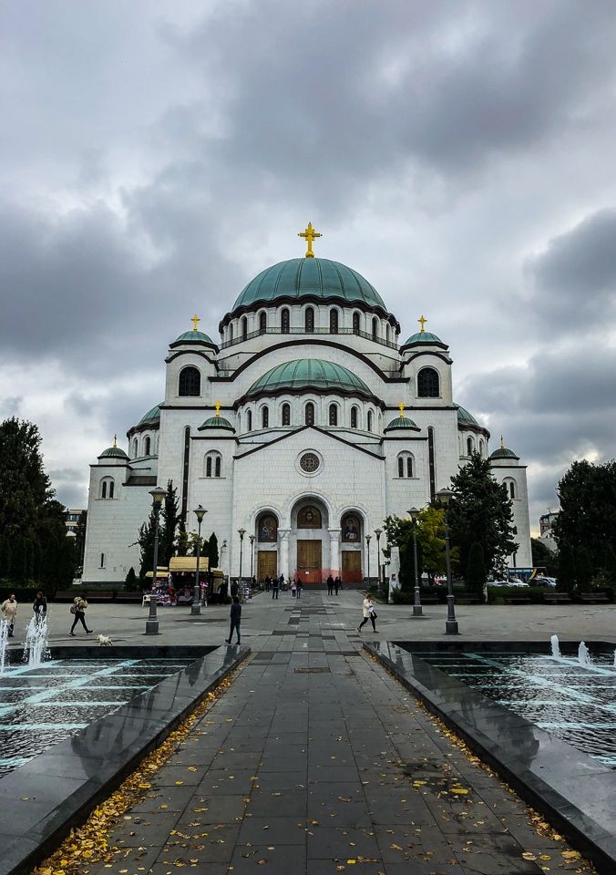 Church of Saint Sava. Maintenance kindly sponsored by the Russian Federation.