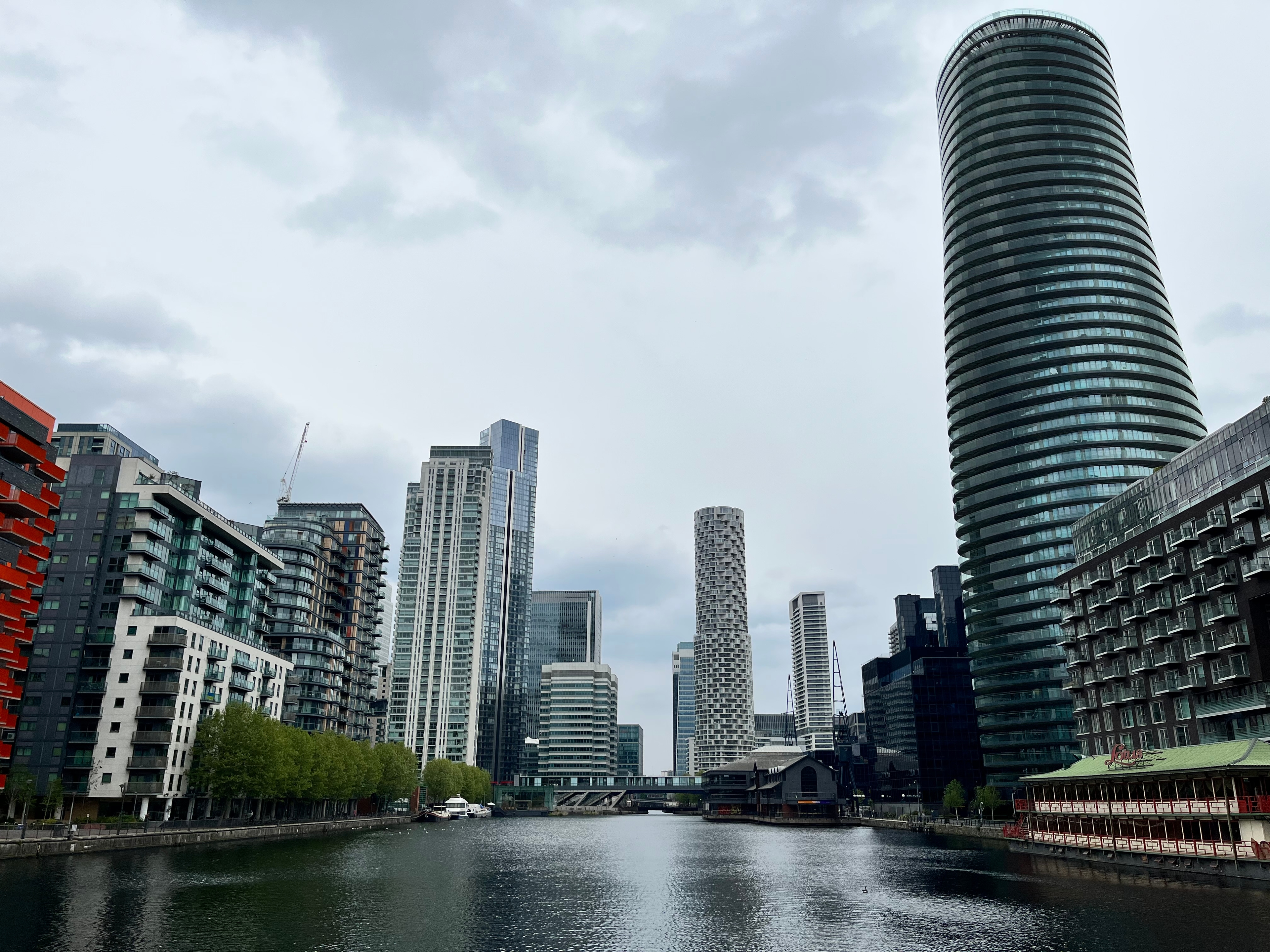 Canary Wharf is the financial district of London.