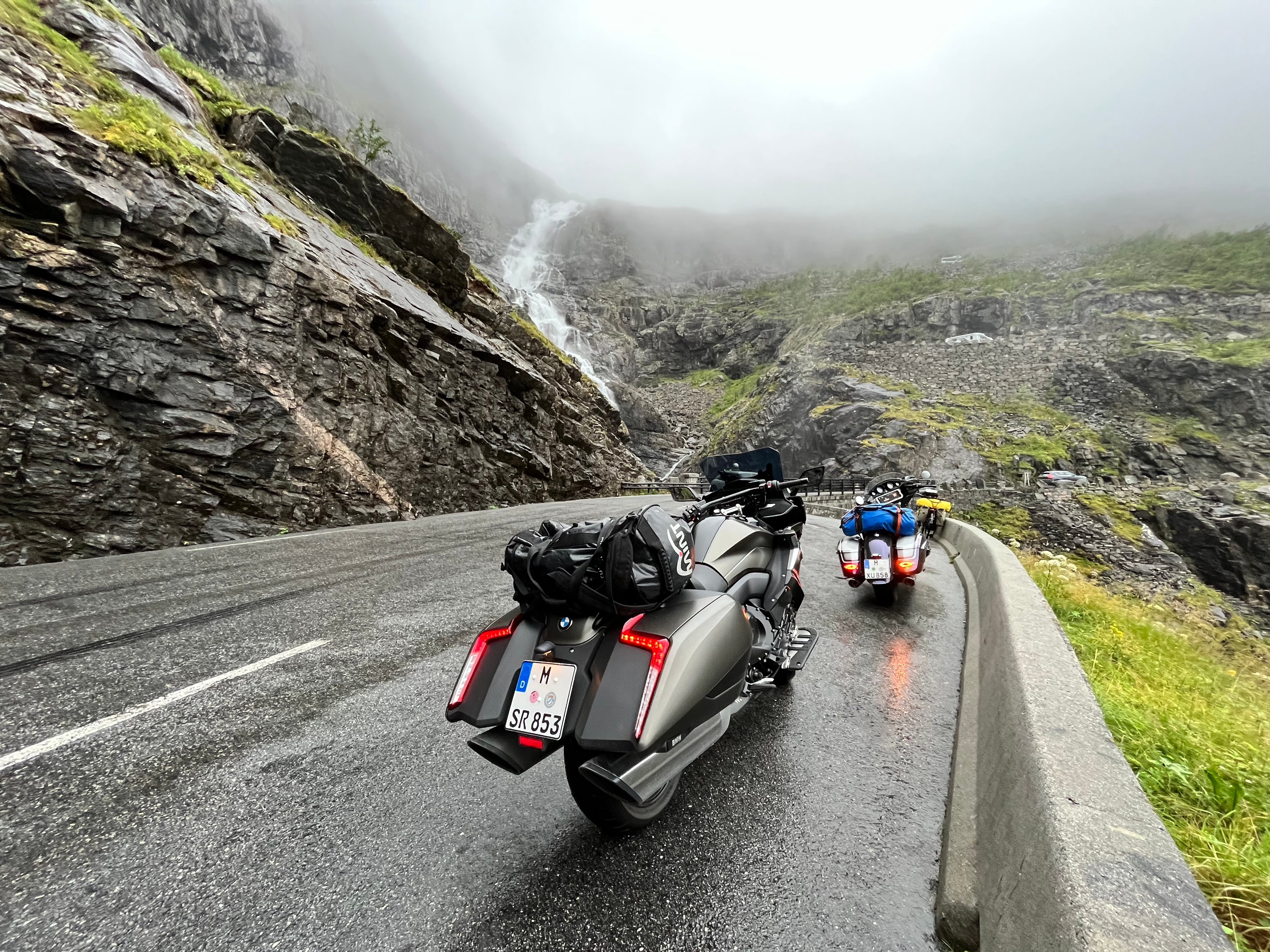 The famous Trollstigen in nasty weather