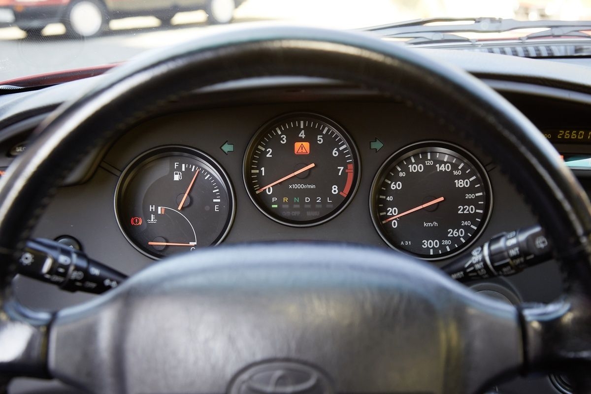 90's flair in the cockpit.