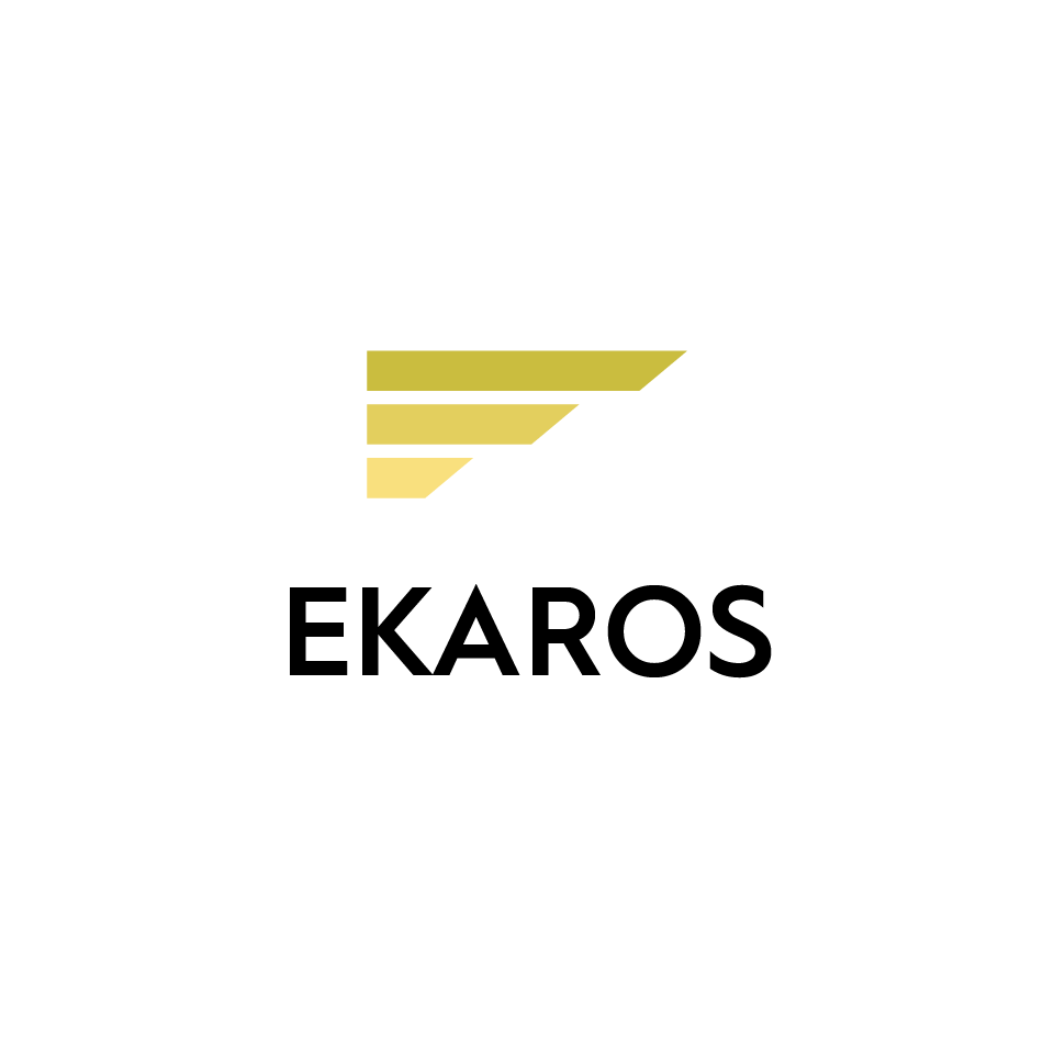 To better incorporate the mythological origin of the company name the wings of Ikarus were portrayed in the logo.